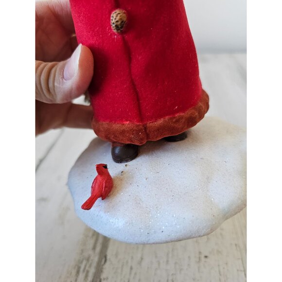 Hallmark Father Christmas statue figurine Cardinal tree Xmas decor - Picture 9 of 11